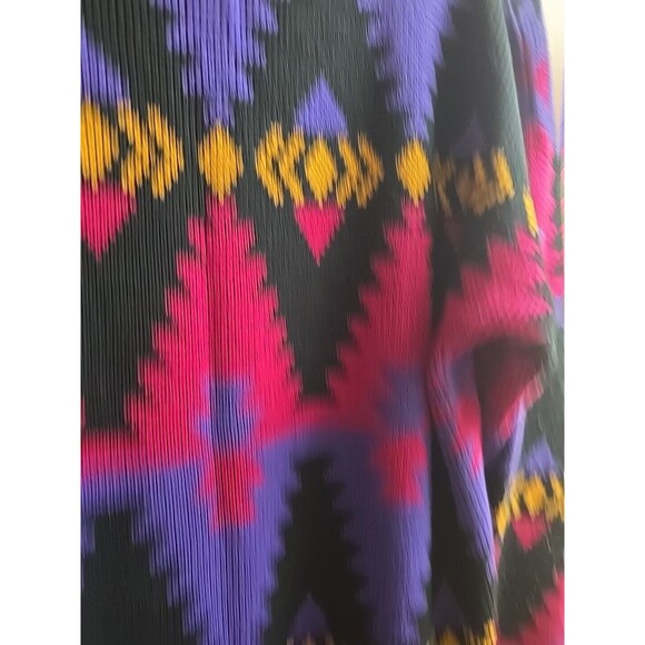 Vtg 90s Colorful Geometric Striped Mohair Blend Tunic Sweater Size M Retro Ricki - Picture 2 of 6